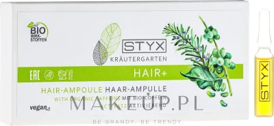 Ампулы для волос Styx Naturcosmetic Hair Ampoule With Organic Caffeine Activate, с органическим кофеином, 10 ампул по 2 мл