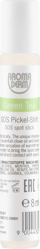 Styx Naturcosmetic Aroma Derm SOS On The Spot Stick Green Tea - Точечный гель для лица Styx Aroma Derm SOS для проблемной кожи с ментолом и зеленым чаем 8 мл
