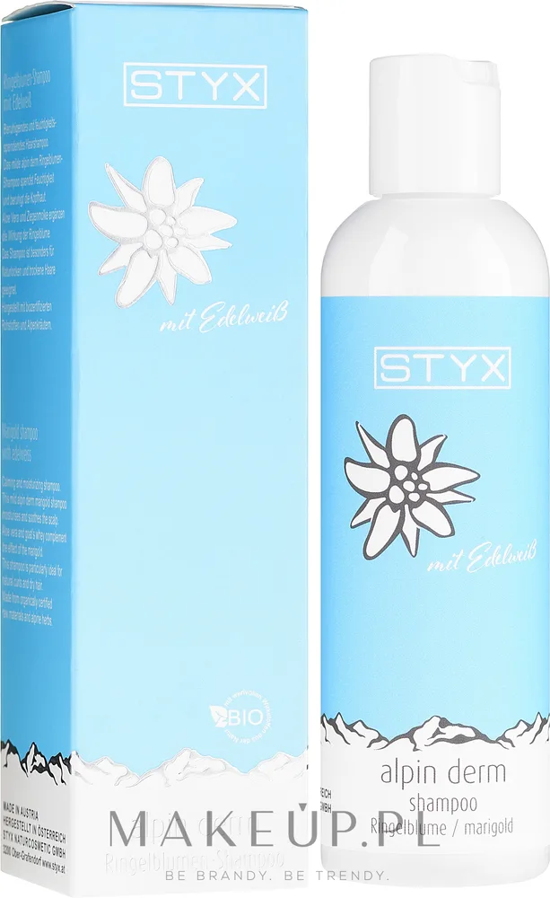 Шампунь Styx Naturcosmetic Alpin Derm с эдельвейсом и календулой для кожи головы, 200 мл
