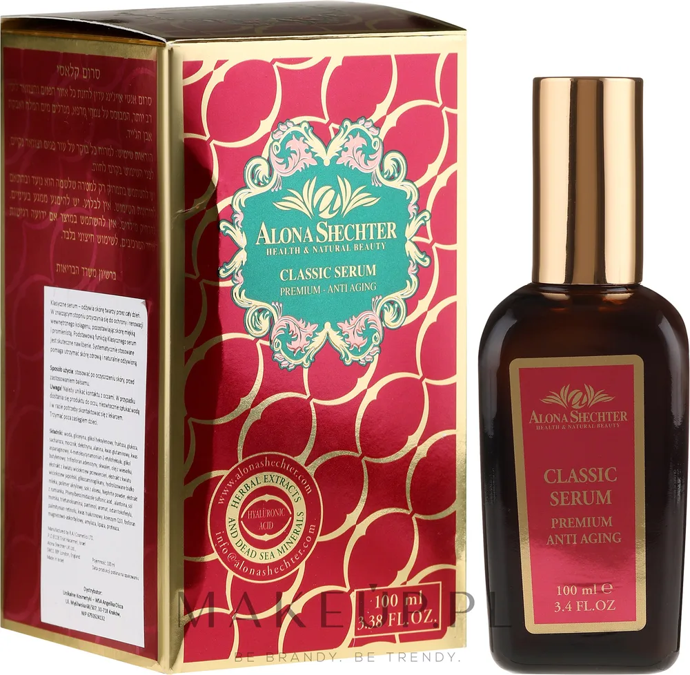 Сыворотка для лица Alona Shechter Classic антивозрастная с солью Мёртвого моря и маслом энотеры 100 мл