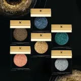 Тени для век Yves Saint Laurent Sequin Crush Mono Eyeshadow мерцающие, с кристаллами блёсток, 1 г, оттенок 01 - Legendary Gold — фото 5