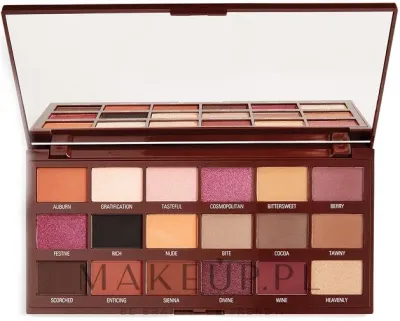 Палетка теней для век I Heart Revolution Cranberries & Chocolate Palette 18 оттенков