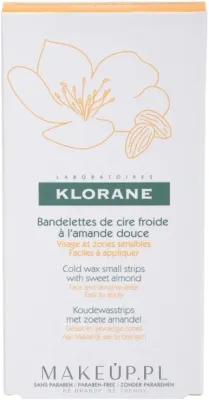 Восковые полоски для депиляции Klorane Hygiene et Soins du Corps, холодные, для лица и чувствительных зон, 6 шт