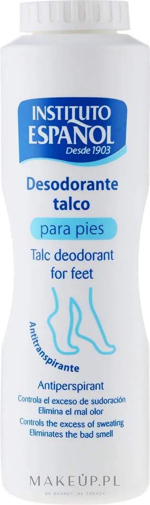 Тальк для стоп Instituto Espanol Foot Talc, дезодорант-антиперспирант, 185 г