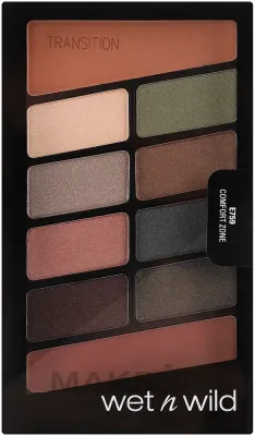 Палетка теней для век Wet N Wild Color Icon 10 Pan Palette, 10 оттенков коричневого и бежевого, 10 г