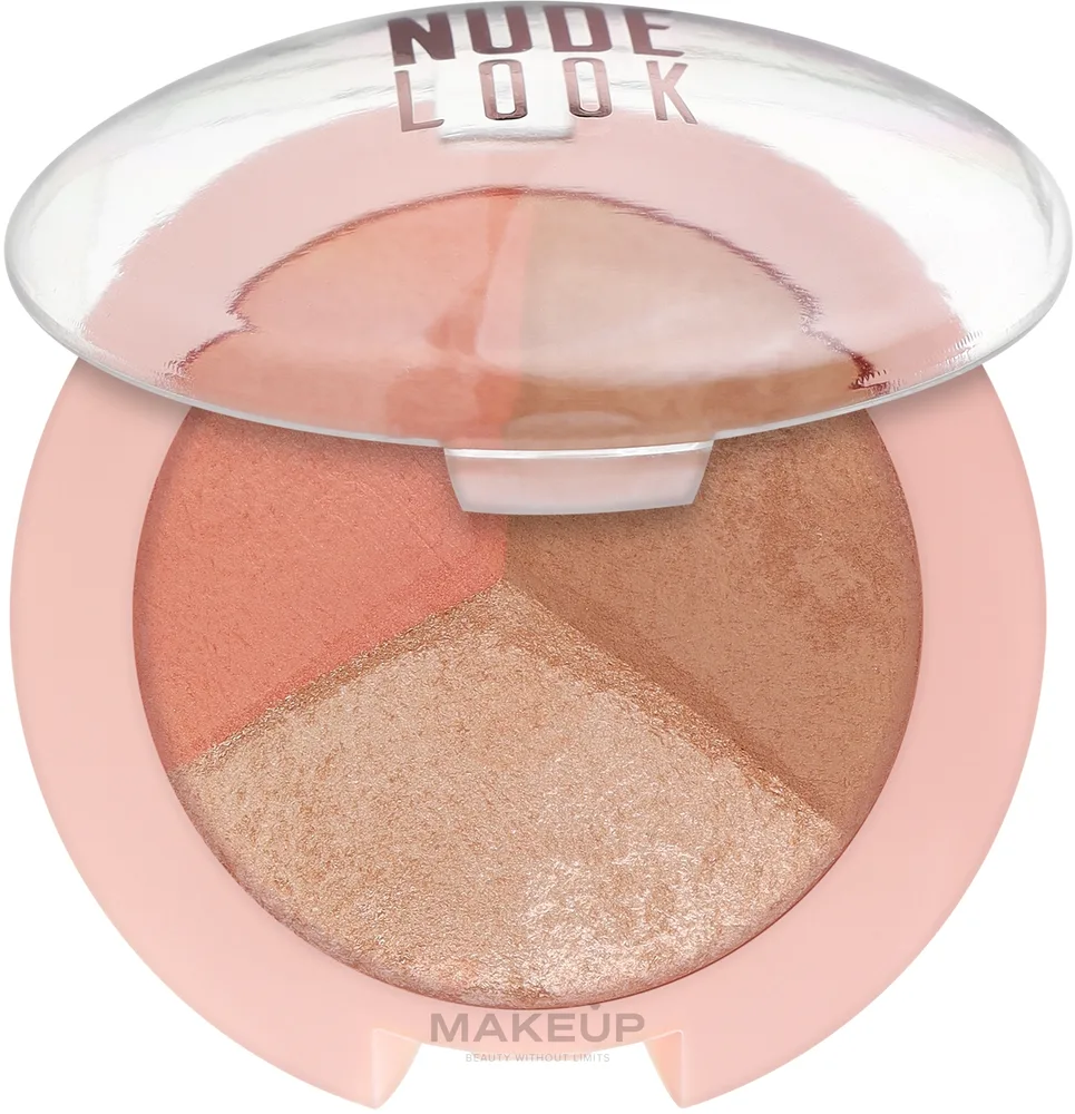 Пудра для лица 3-в-1 Golden Rose Nude Look, 9.5 г