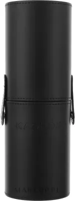 Туба для кистей Kashoki из экокожи, на 18 кистей, чёрная, 1 шт