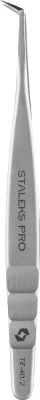 Пинцет для ресниц Staleks Pro Expert TE-40/2 профессиональный, изогнутый, 1 шт