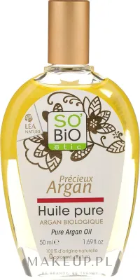Чистое аргановое масло So'Bio Etic Pure Argan Oil, для кожи и волос, 50 мл
