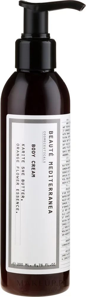 Крем для тела Beaute Mediterranea Karité с маслом ши и цветком апельсина 1000 мл