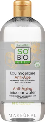 So'Bio Etic Argan Cleansing Toning Lotion вода мицеллярная для лица очищающая тонизирующая с аргановым экстрактом и гиалуроновой кислотой 500 мл