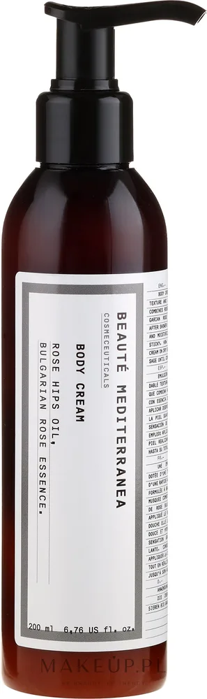 Крем для тела Beaute Mediterranea Rose Hip Oil With Bulgarian Rose Essence с маслом шиповника питательный 1000 мл
