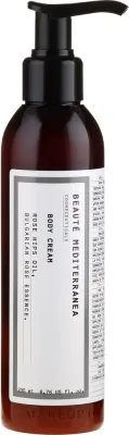 Крем для тела Beaute Mediterranea Rose Hip Oil With Bulgarian Rose Essence с маслом шиповника питательный 1000 мл
