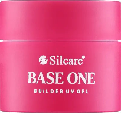 Silcare UV Gel Builder Base One French Pink гель строительный для наращивания ногтей однофазный самовыравнивающийся камуфлирующий розовый, для лампы, маникюр, 15 г