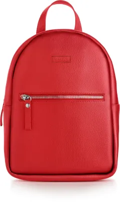Рюкзак MAKEUP Sleek and Chic красный, из экокожи, 28 x 23 x 9 см