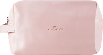 Косметичка Top Choice 96983 компактная, с вместительным отделением, бежевая, 1 шт