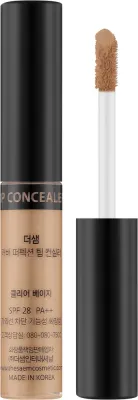 Корректор для маскировки несовершенств кожи The Saem Cover Perfection Tip Concealer, с SPF 28, 6,5 г