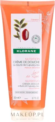 Крем для душа Klorane Cupuacu Rose Milk с маслом купуасу и ароматом розы, питательный, 200 мл