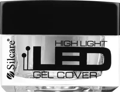 Гель для ногтей Silcare High Light LED Clear строительный, прозрачный, 1000 г