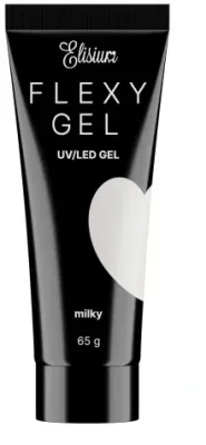 Акригель для ногтей Elisium Flexy Gel для наращивания, натуральный оттенок, в тубе, 65 г