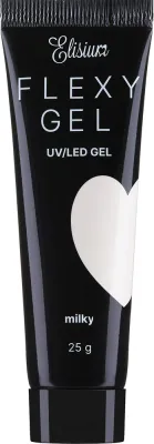 Гель для ногтей Elisium Flexy Gel Rose, розовый, 25 г
