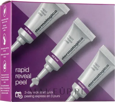 Dermalogica Age Smart Rapid Reveal Peel пилинг для лица обновляющий 10 x 3 мл, молочная кислота, тыквенные ферменты, курс в тубах, дорожный футляр