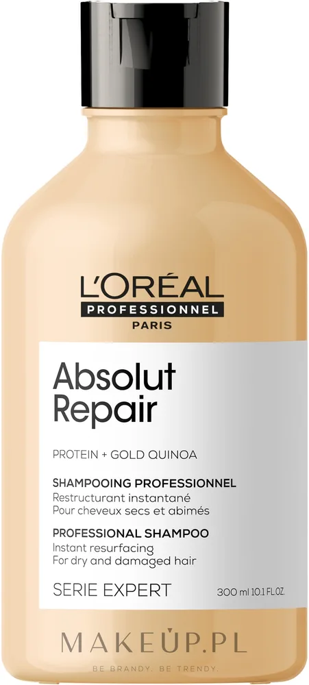 Шампунь для повреждённых волос L'Oreal Professionnel Serie Expert Absolut Repair Gold Quinoa + Protein Shampoo, с киноа и протеинами, 300 мл NEW / 500 мл NEW