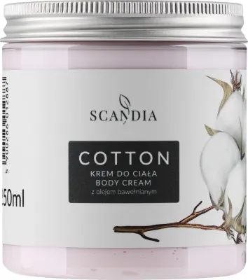 Крем для тела Scandia Cosmetics Cotton с хлопковым маслом увлажняющий 250 мл