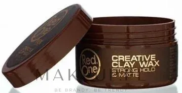 RedOne Red One Professional Men Creative Clay Wax Strong Hold Matte - Воск для укладки волос Red One Creative Clay Wax сильной фиксации, матовый, с глиной, 100 мл
