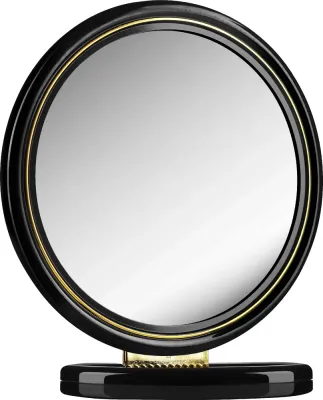 Зеркало косметическое Top Choice 5046 двустороннее, с двукратным увеличением, чёрное, 1 шт