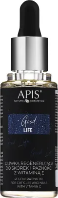 Масло для кутикулы и ногтей APIS Professional Good Life, регенерирующее, с витамином E и маслом макадамии, 30 мл