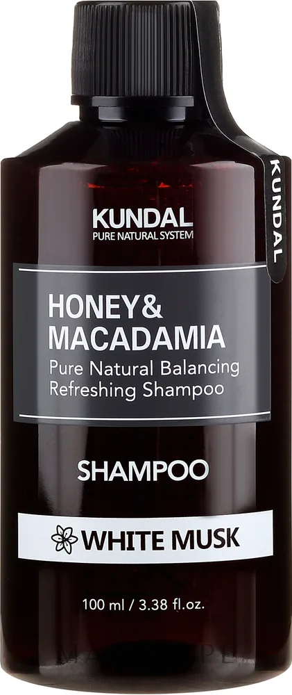 Шампунь для волос Kundal Honey and Macadamia Shampoo White Musk натуральный, балансирующий, освежающий, Белый мускус