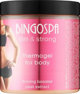 Термогель для тела BingoSpa Slim и Strong с укрепляющим комплексом и торфяной грязью, антицеллюлитный, 250 г