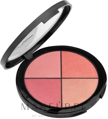 Палетка румян Aden Cosmetics Blusher Palette 4 оттенка