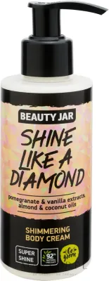 Крем для тела Beauty Jar Shimmering Body Cream мерцающий с блёстками экстрактами граната и ванили 150 мл