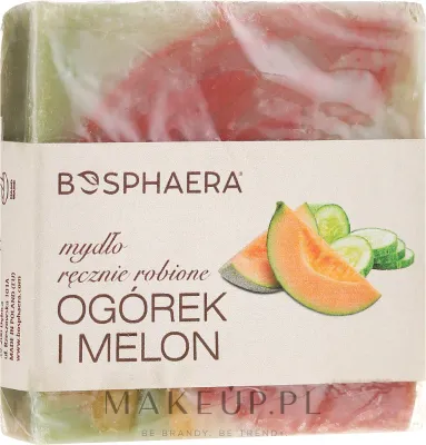 Мыло кусковое ручной работы Bosphaera огурец и дыня, 100 г