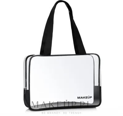 Сумка визажиста прозрачная MAKEUP Allvisible, из ПВХ, на молнии, 35 x 25 x 10 см