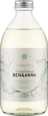Ben & Anna Ben & Anna Natural Mouthwash Sensitive - Ополаскиватель для полости рта Ben и Anna Natural Mouthwash Sensitive, с шалфеем и алоэ, 500 мл