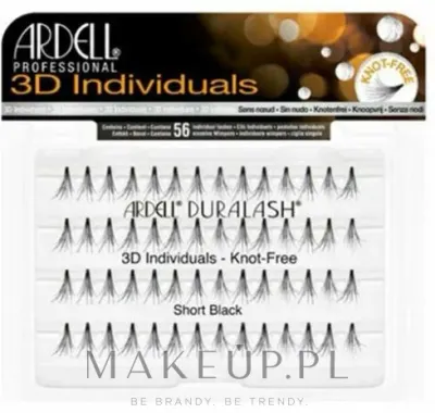 Накладные ресницы пучковые Ardell 3D Individuals, из натурального волоса, короткие, 56 шт