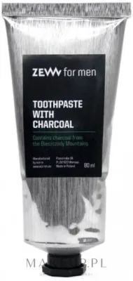 Паста для зубов Zew For Men с углём, отбеливающая, для мужчин, 80 мл