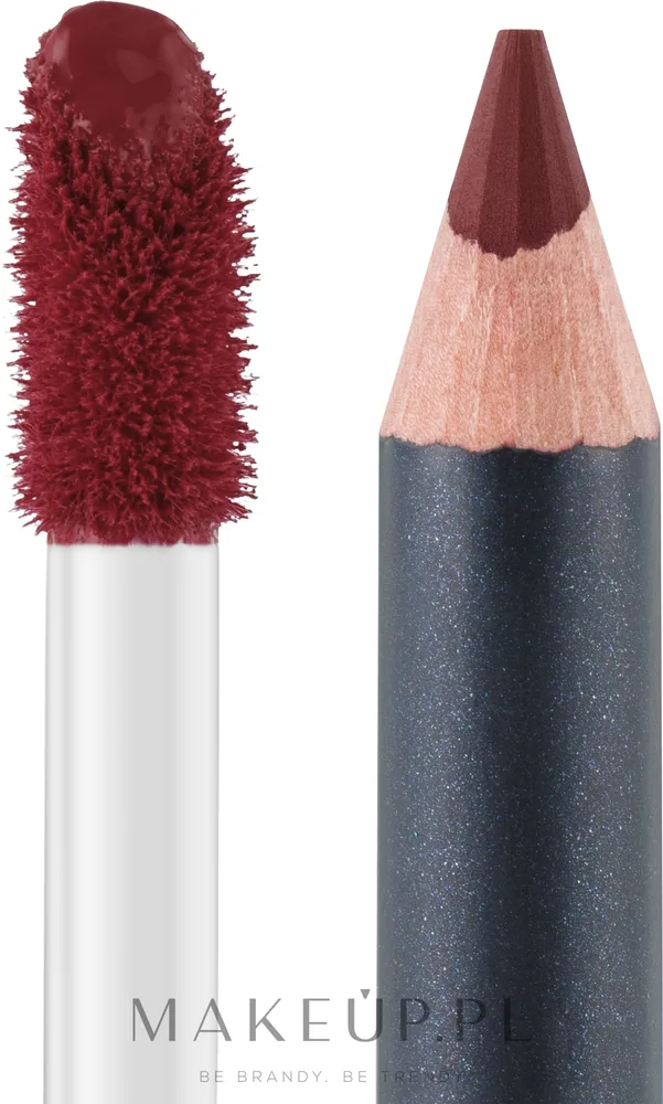 Набор для губ Aden Cosmetics жидкая помада и карандаш с оризанолом 7 мл + 1,14 г, оттенок 23 - Currant