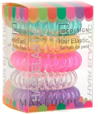 Резинки для волос силиконовые IDC Institute Design Hair Bands Pack, разноцветные, 5 шт