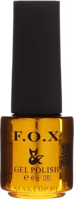Верхнее покрытие для ногтей F.O.X Top Coat гелевая формула, с широкой кистью