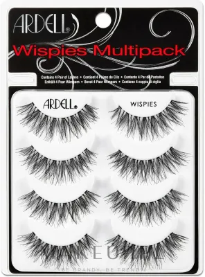 Накладные ресницы Ardell Multipack Wispies, лёгкие, водостойкие, 4 пары