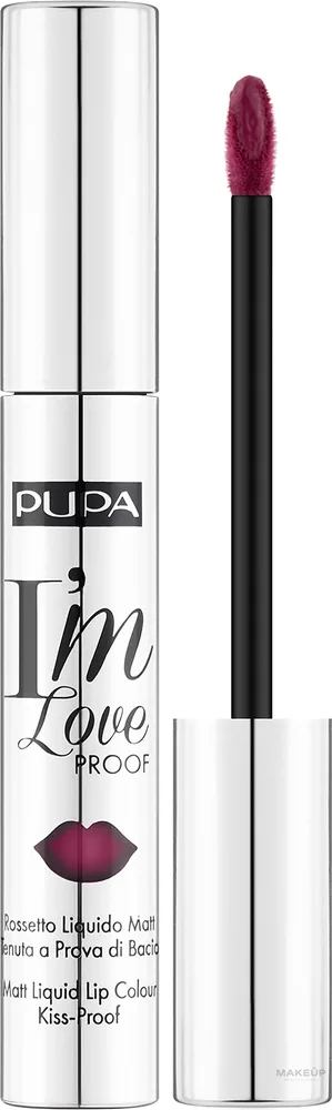 Жидкая помада для губ Pupa I'm Loveproof Matt Lip Fluid, оттенок 008 Flamingo Fuchsia