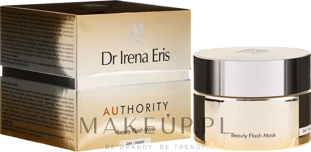 Dr Irena Eris Authority маска для лица ревитализирующая с коллоидным золотом пептидами и церамидами для всех типов кожи 50 мл