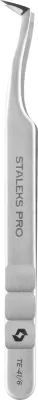 Пинцет для наращивания ресниц Staleks Pro Expert 41 Type 6 профессиональный, с изогнутыми кромками, 1 шт