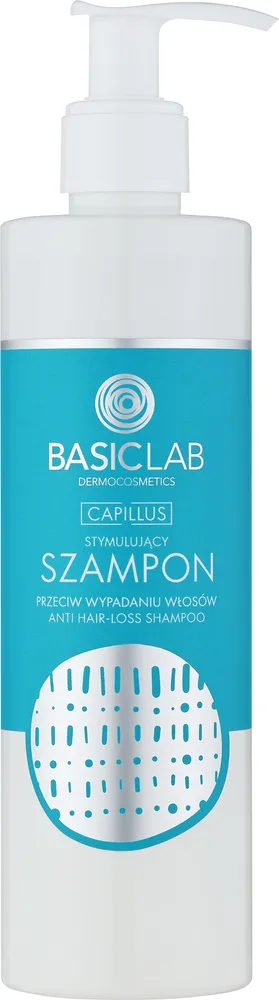 Шампунь против выпадения волос BasicLab Dermocosmetics Capillus стимулирующий, с кофеином, 300 мл