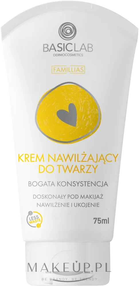 Увлажняющий крем для лица BasicLab Dermocosmetics Famillias, богатая текстура