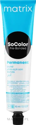 Осветляющая краска для волос Matrix Socolor Ultra Blonde Ultra-Lift Permanent Cream Color, 90 мл, оттенок UL-M